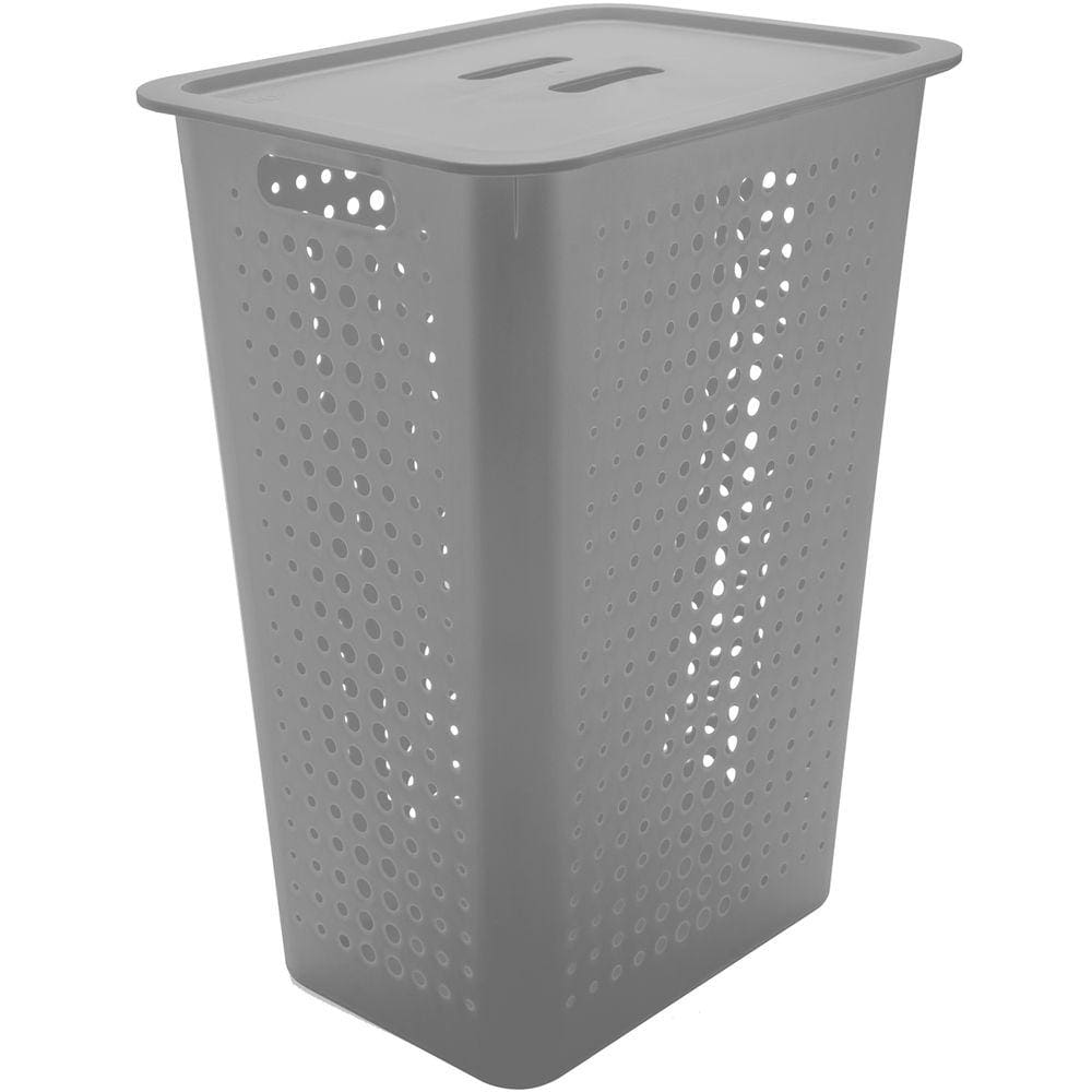 Cesto Para Roupas Organizador Lavanderia 47 Litros Plástico