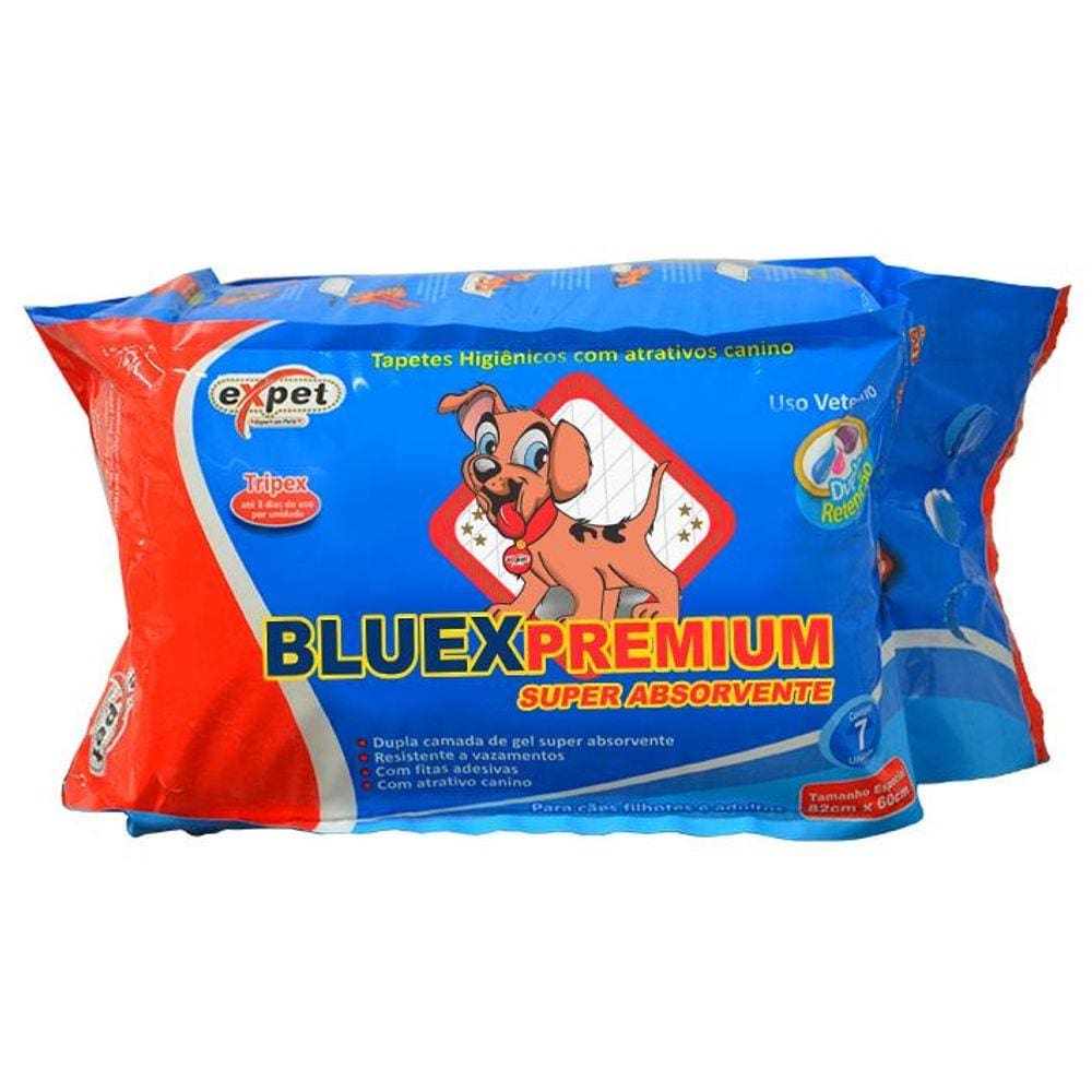 Tapete Higiênico Bluexpremium Com 7 Unidades