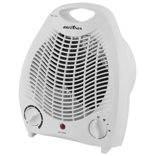 imagem-Aquecedor de Ar Britânia AB1100N com 3 Níveis de Potência - Branco - 220V