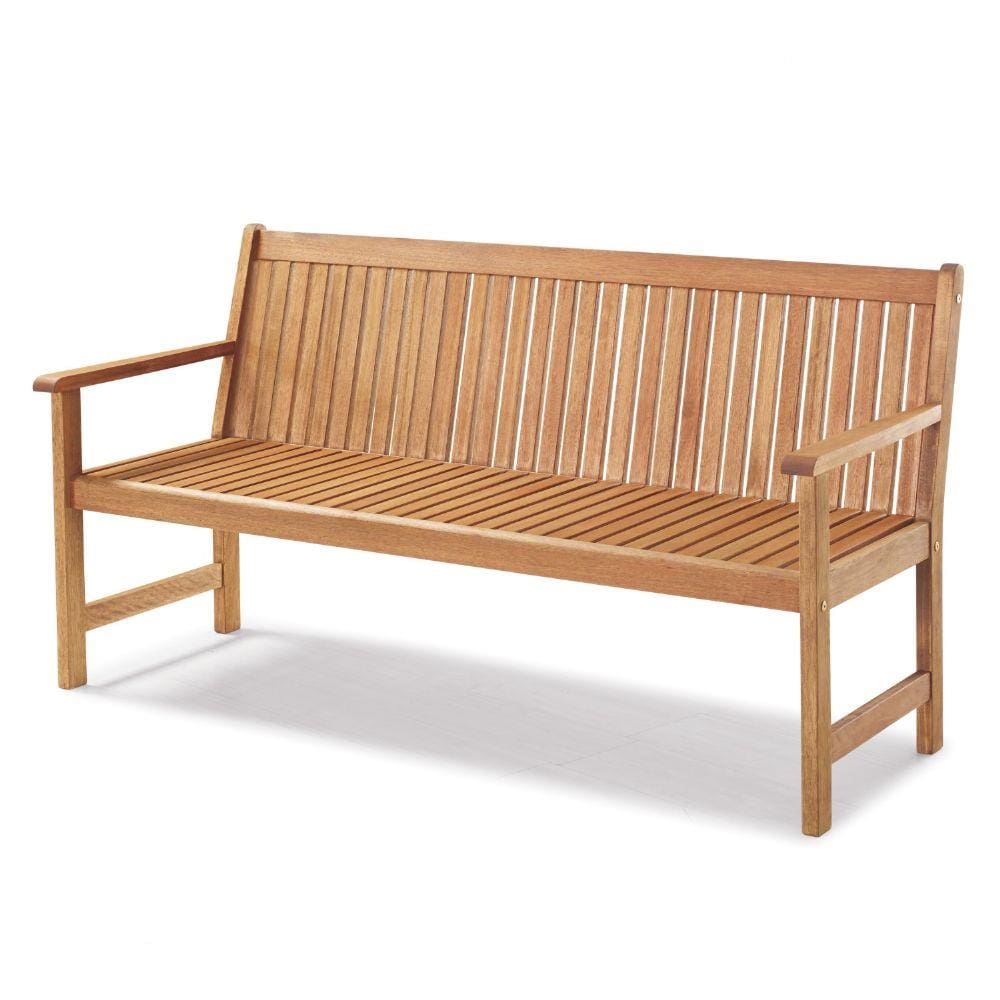Banco 3 Lugares com Encosto 153cm Primavera Casa e Jardim Móveis Stain