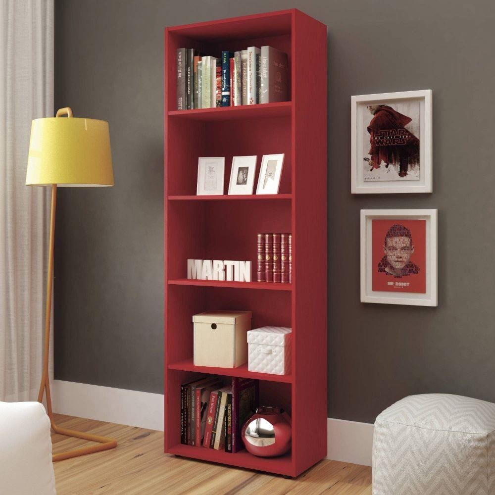 Estante para Livros 5 Prateleiras Multy Artely 