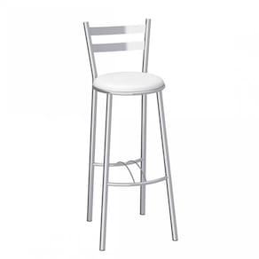 Banqueta Alta Cromada Verona Compoarte Cromado