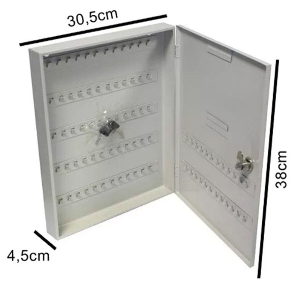 Claviculário Porta Chaves para 84 chaves Aço Capte