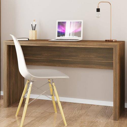 imagem-Mesa de Escritório ME4135 - Tecno Mobili - Marrom Chocolate