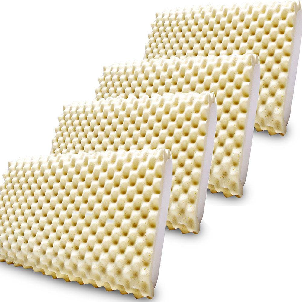 Kit 4 Travesseiro Espuma De Viscoelástico Nasa Massageador 50x70cm