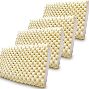 Kit 4 Travesseiro Espuma De Viscoelástico Nasa Massageador 50x70cm