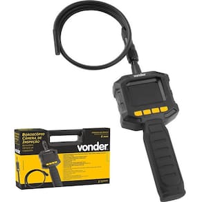 Boroscopio Camera de Inspeção Automotiva Profissional 8mm Com Maleta Display LCD Vonder