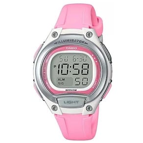 Relógio Feminino Casio Digital LW-203-4AVDF - Rosa/Branco