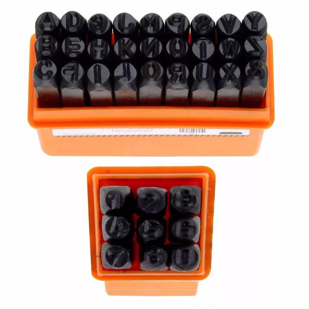 Kit Punção Alfabeto msi Algarismo Starfer 4mm