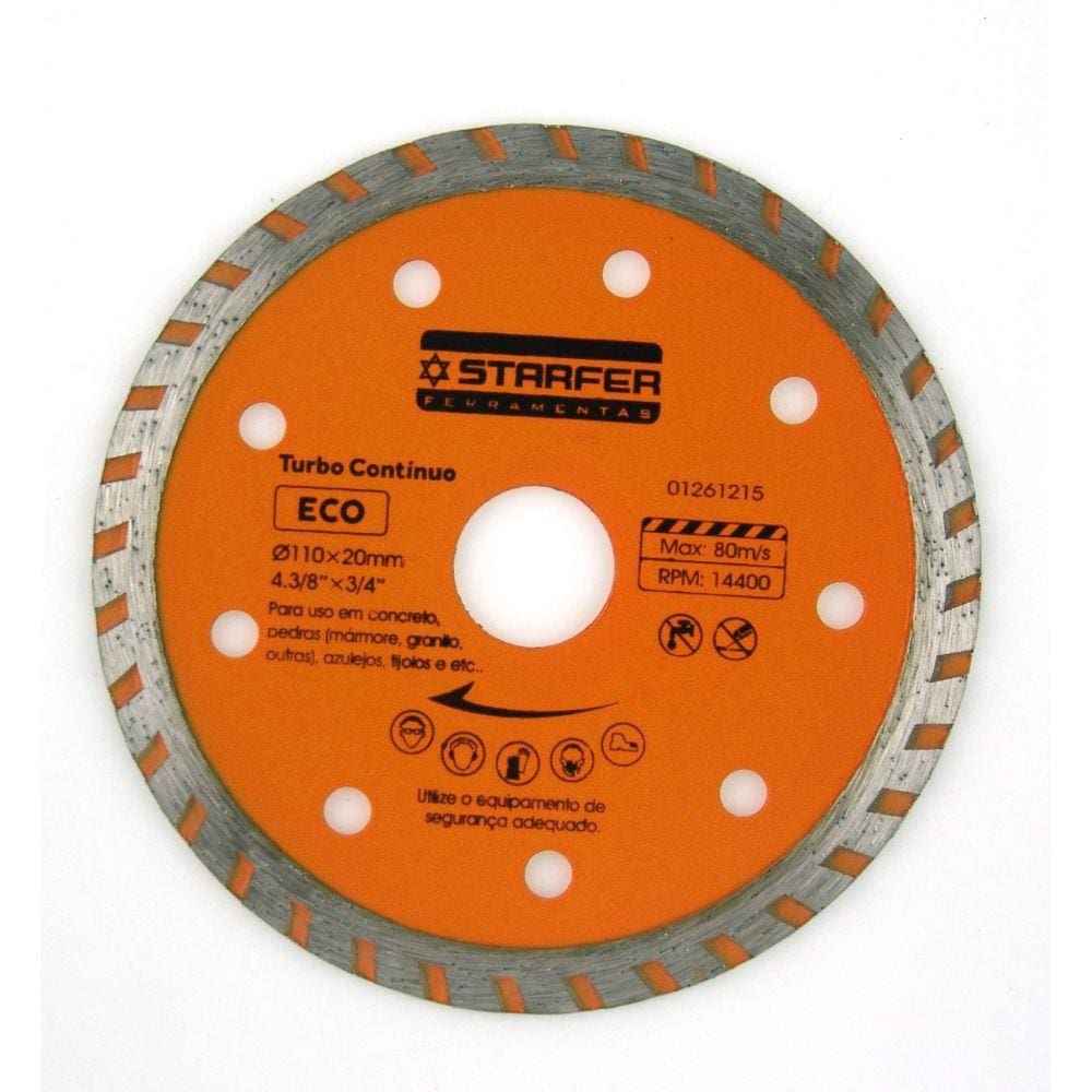 Disco Diamantado Eco turbo Starfer Embalagem Com 10