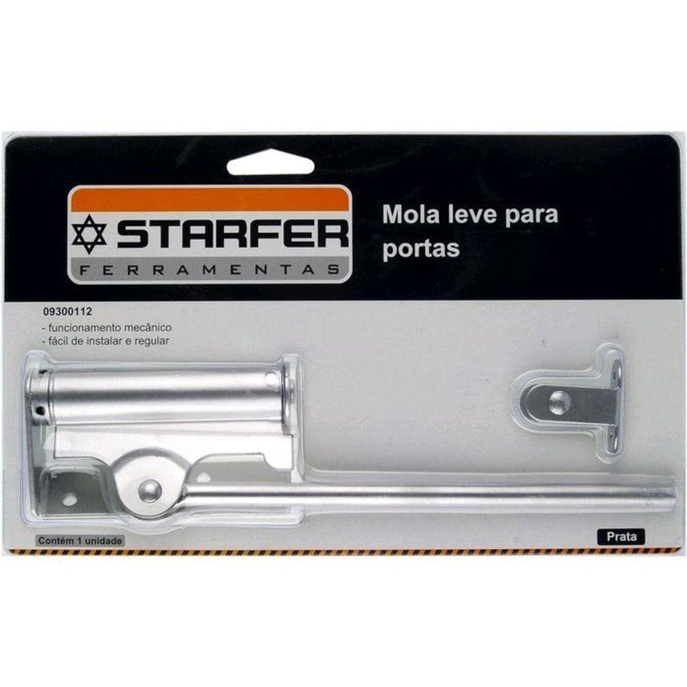Mola Leve Para Porta Prata  Starfer