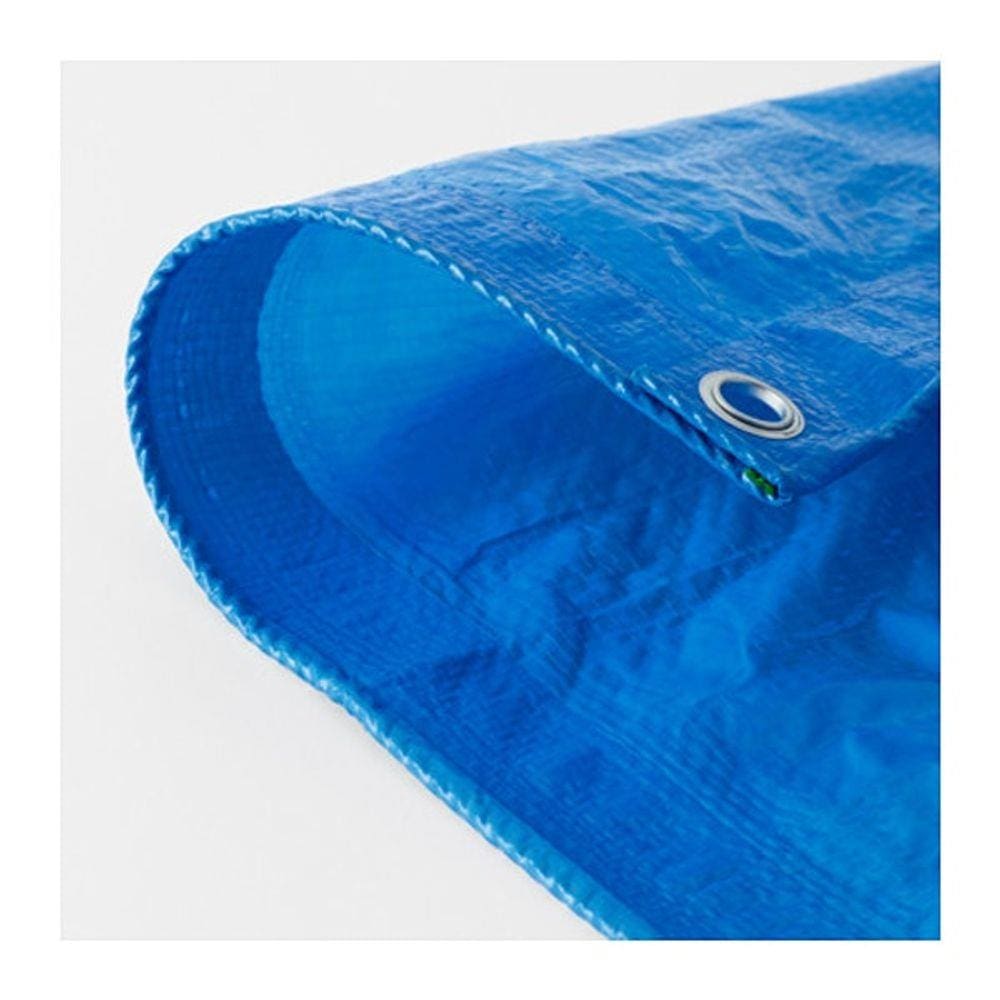 Lona Impermeável 2x2 M Plástica Azul Para Telhados Camping