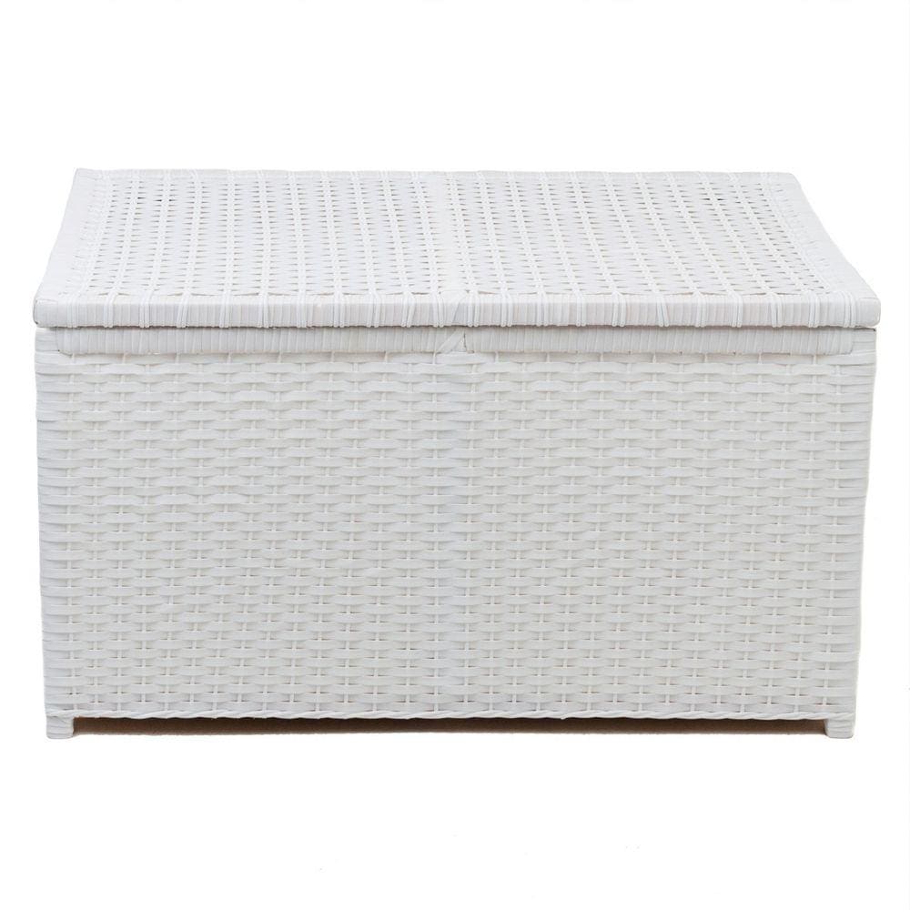 Cesto De Roupa Fibra Sintética Horizontal 70x40x40 Branco