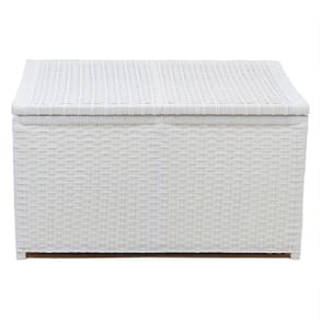 Cesto De Roupa Fibra Sintética Horizontal 70x40x40 Branco