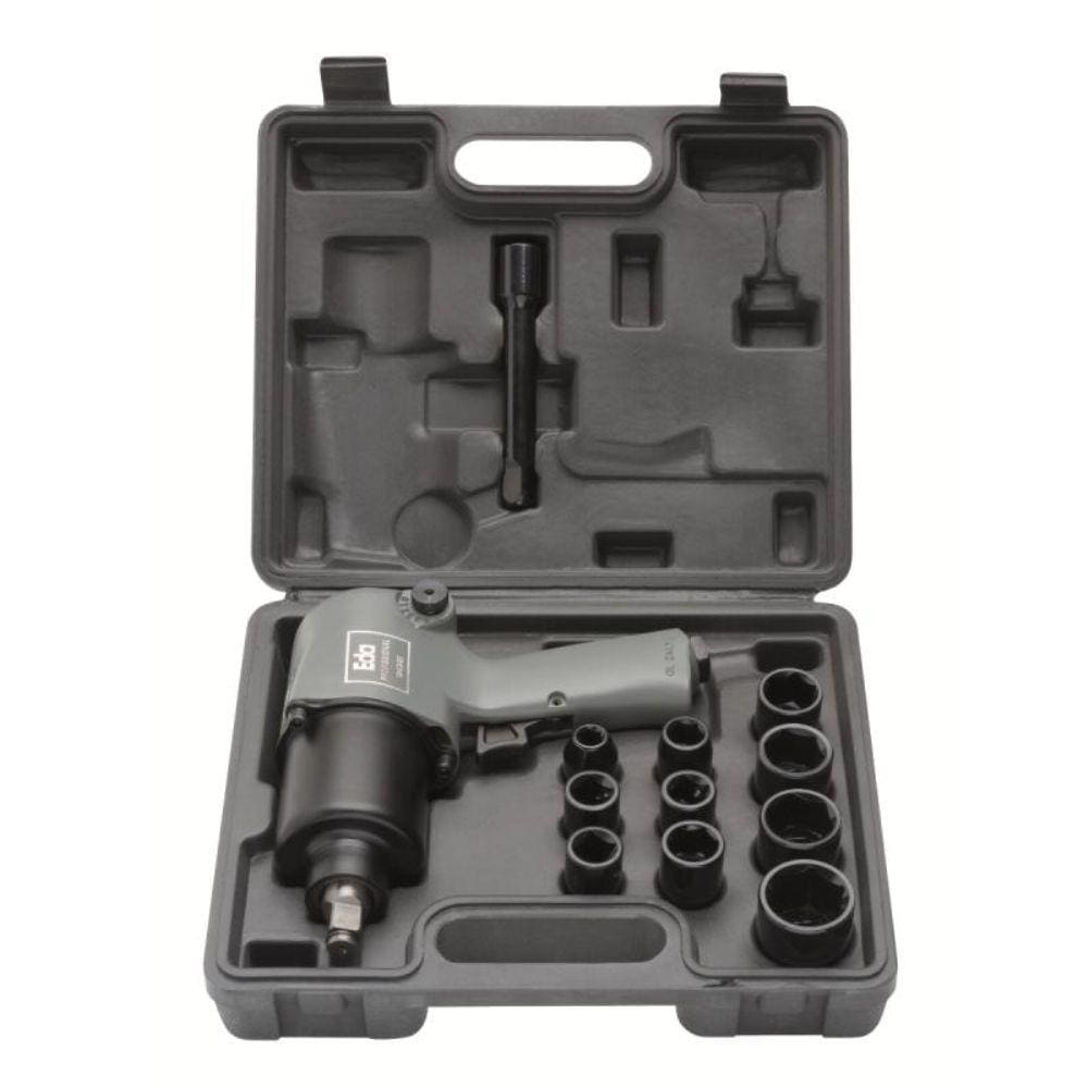 Chave De Impacto 1/2 Pol Com Kit De Soquetes 9Ge Eda
