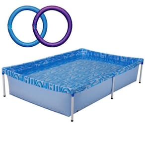 Piscina Com Armação 1000 Litros 189 X 126 X 42 Cm + 2 Flutuadores Mor