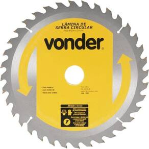 Serra Circular De Widea 14 Pol 350 Mm X 30 Mm 36 Dentes Vonder