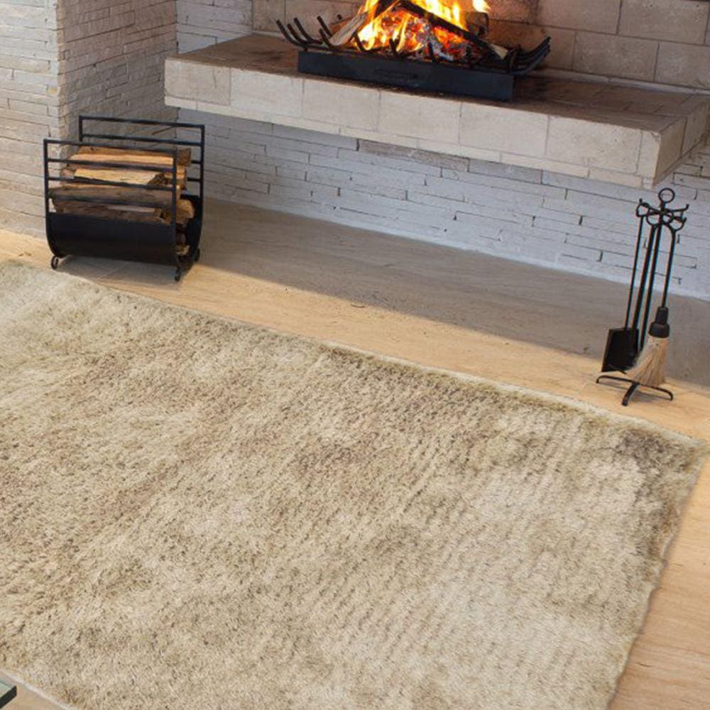 Tapete Liso para Sala e Quarto Soft Peludo Casa Dona 100x150cm