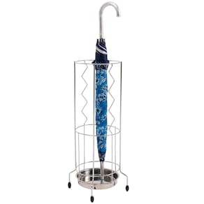Porta Guarda-chuva em Aço Cromado, Inox e PVC Utimil Redondo – 64 cm