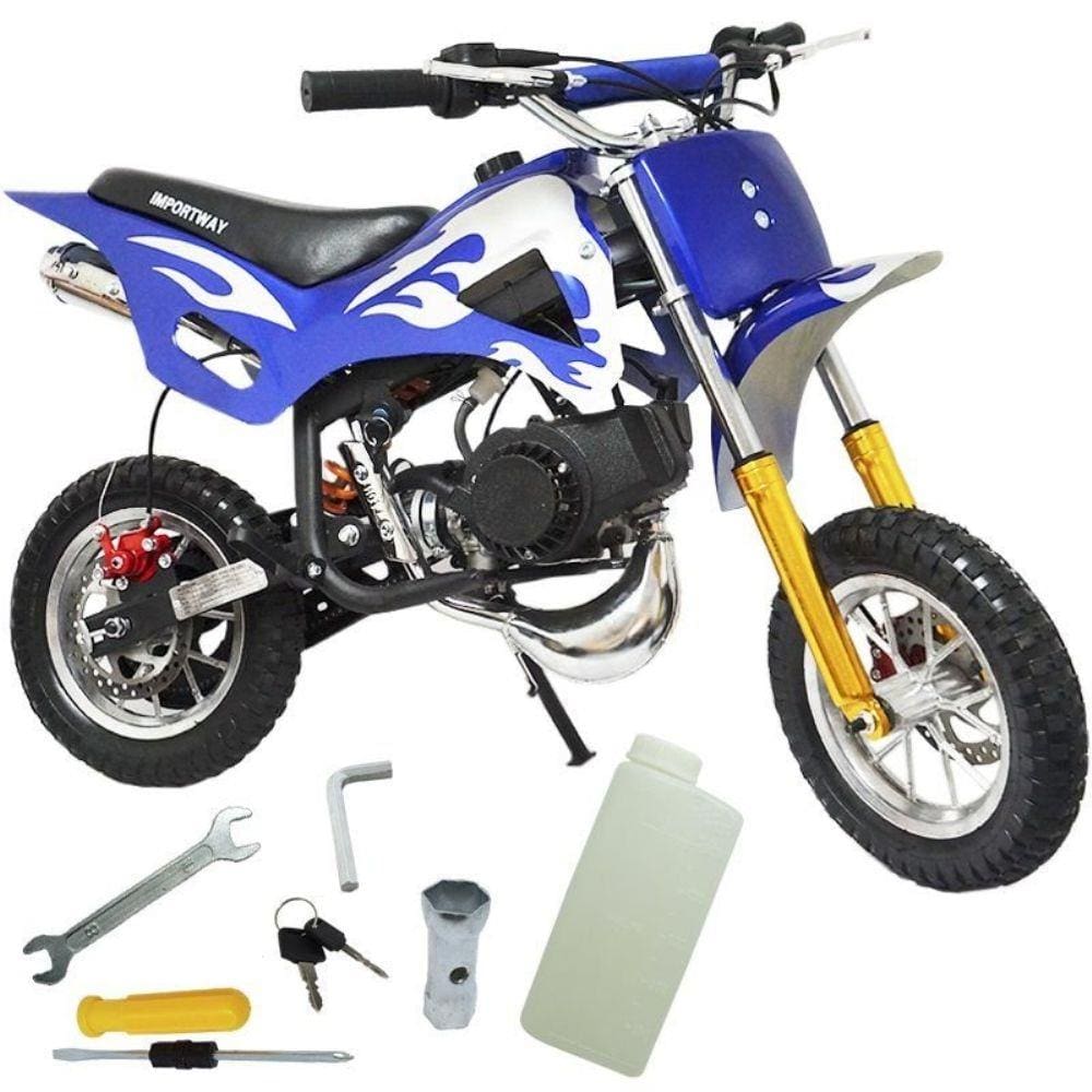 Mini moto cross Ferinha MXF 49cc Azul