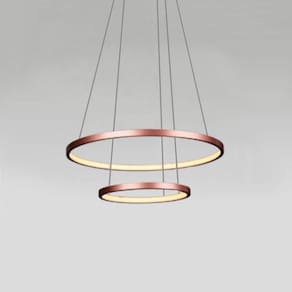 Pendente Metal Cobre 40Cm Led Bivolt 20W 3000K Qpd1300-Co
