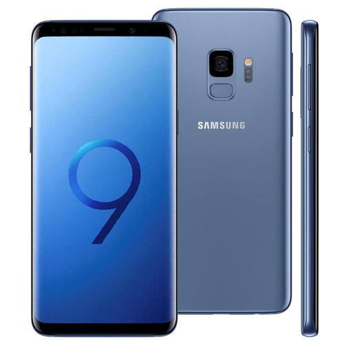 imagem-Smartphone Samsung Galaxy S9 Azul com 128GB, Tela Infinita de 5.8", Dual Chip, Android 8.0, Câmera 12MP, 4GB RAM e Processador Octa-Core