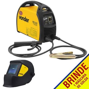 Solda Inversora 222 Riv + 1 Máscara De Solda Automática Msv-012 Vonder