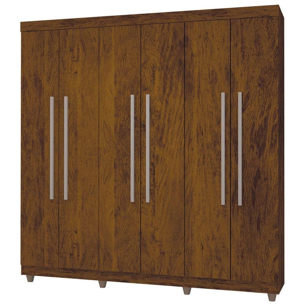 Guarda-roupa Casal 225x218cm c/ 6 Portas e 2 Gvtas - Vila Rica Elegance