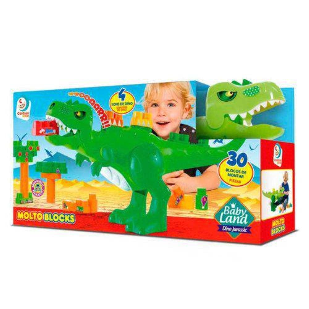 Blocos de Montar BABY LAND Dino Jurassic Cardoso TOYS 8001