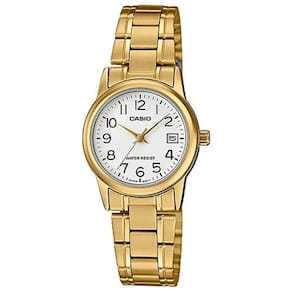Relógio Casio Feminino Analógico Prata Wr Ltp-v002g-7b2udf