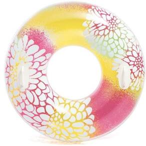 Boia Circular Estampada Floral Inflável Grande 97cm - Intex