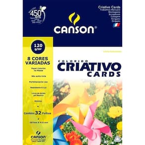 Bloco Canson Criativo 8 Cores Estudante 32 Folhas A3 120G 66667161 25127