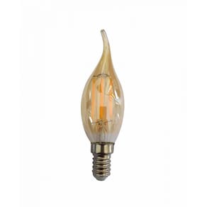 Lâmpada Filamento Led Vela Chama 4W Bivolt E14 2200K Embu Led