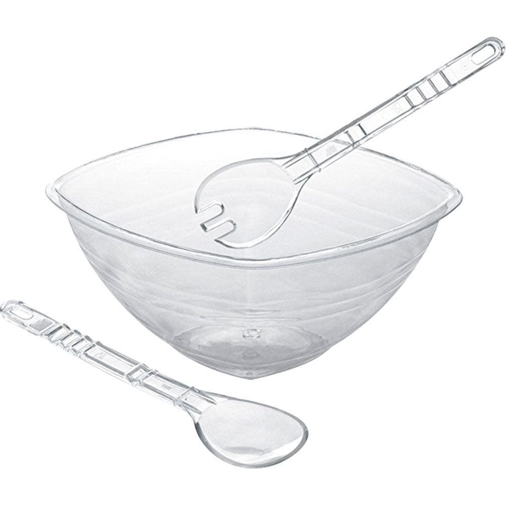 Conjunto Saladeira 3 Peças Delta Util Cristal