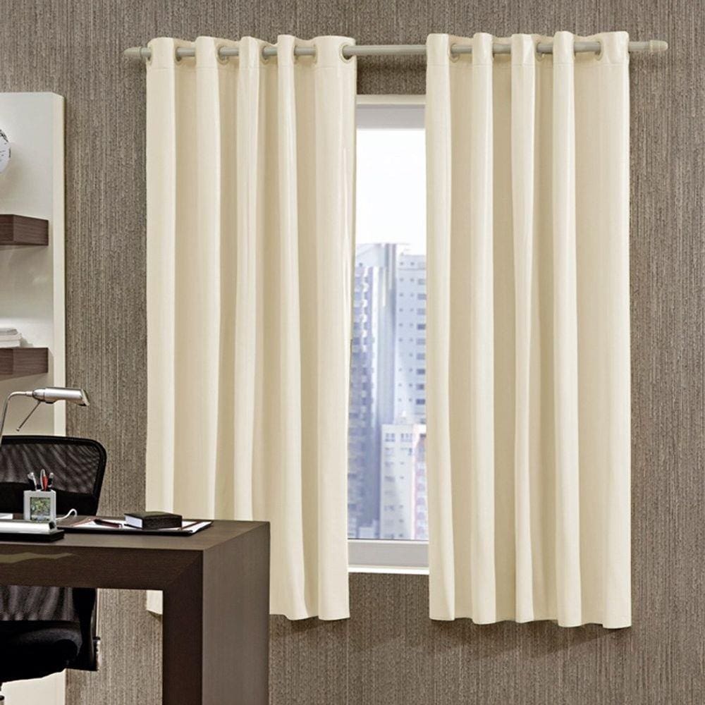 Cortina Bella Janela 260x170 cm Corta Luz Bege