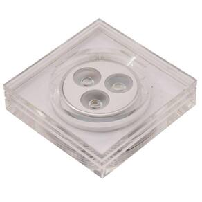 Spot de Led de Embutir Glow Quadrado 3x1W Bella Iluminação - caixa com 5 Unidade - Acetinado