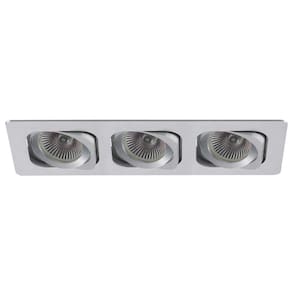 Spot Embutir Retangular 3cmx35cm 120W E27 Bella Iluminação - caixa com 3 Unidade - Alumínio