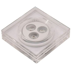 Spot Embutir Quadrado 5cmx9cm 3W Bella Iluminação Bivolt - caixa com 5 Unidade - 3500K Luz Amarela