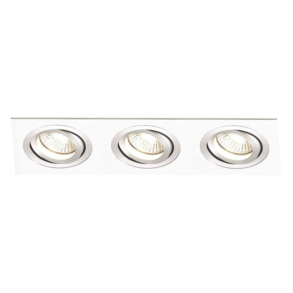 Spot Embutir de Alumínio Ecco 3cmx22cmx7,5cm Bella Iluminação - caixa com 3 Unidade - Branco