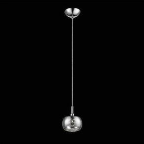 Pendente de Vidro Soho 8cmx12cm Bella Iluminação Transparente