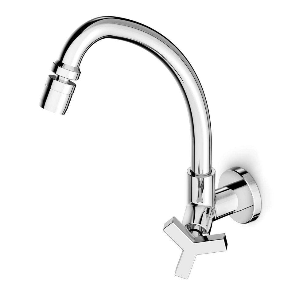 Torneira para Cozinha de Parede Bica Móvel Arejador Articulado Up Celite Cromado