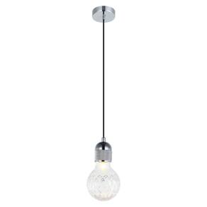 Pendente de Metal Petit 18,5cmx9,3cm Bella Iluminação Cromado