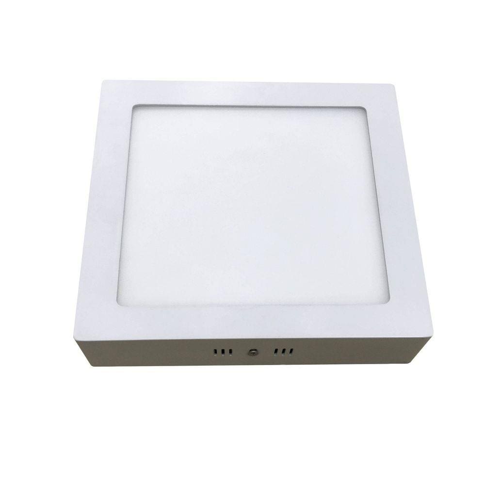 Plafon de Sobrepor Home LED Quadrado 18W Bronzearte 6400K Luz Branca