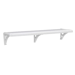 Prateleira em Plástico com Suporte 100cmx20cm Astra Branco