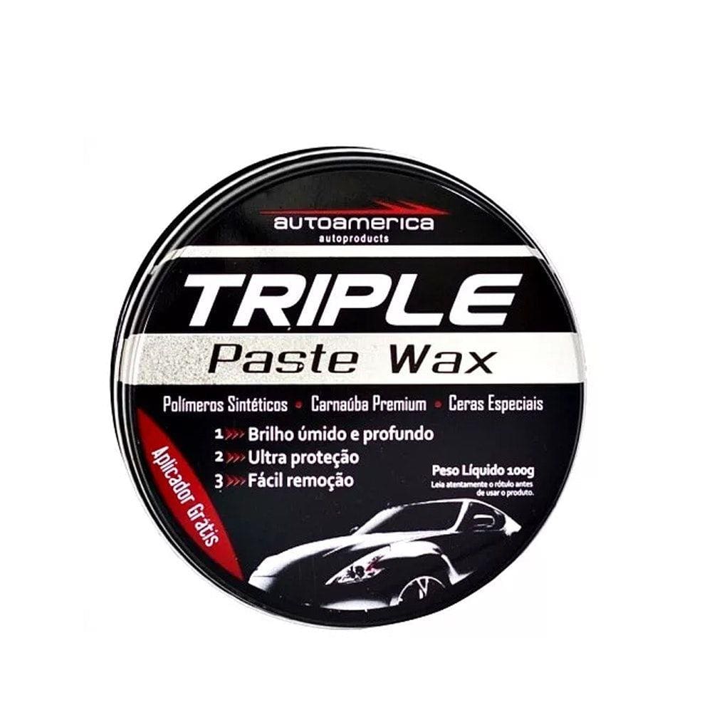 Autoamerica Cera Carnaúba Triple Wax (300g c/ aplicador)