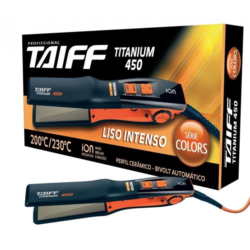 Chapa Taiff Titanium Colors Laranja 450 Bivolt