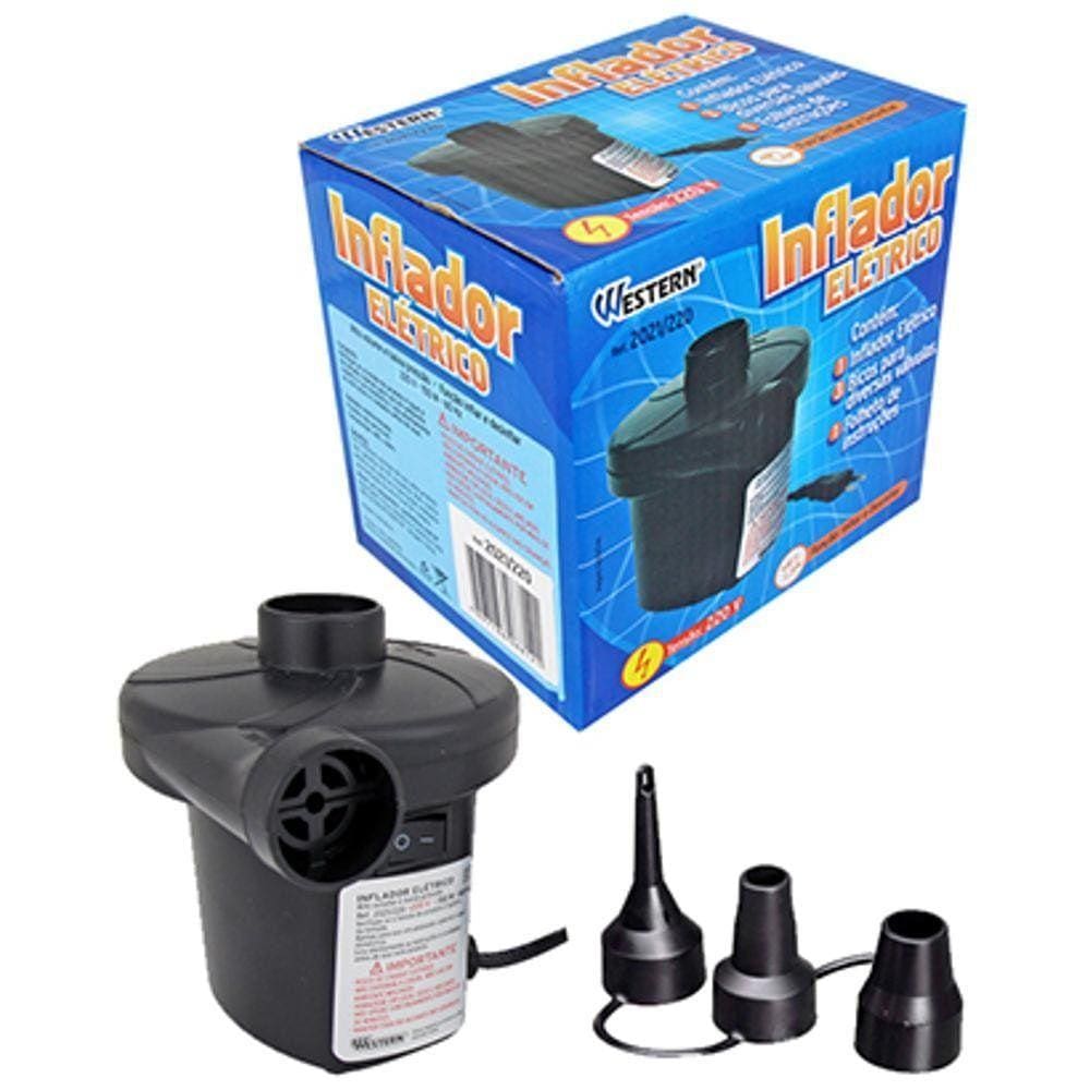 Inflador Elétrico Bomba Dupla Função Inflar E Desinflar 110v