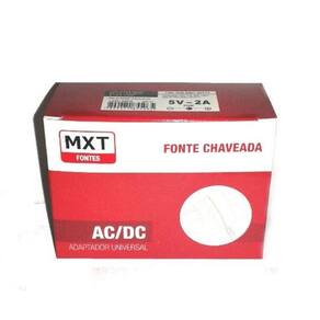 Fonte Estabilizada Chaveada Bivolt 5v 2a Plug P4 5.5mm X 2.