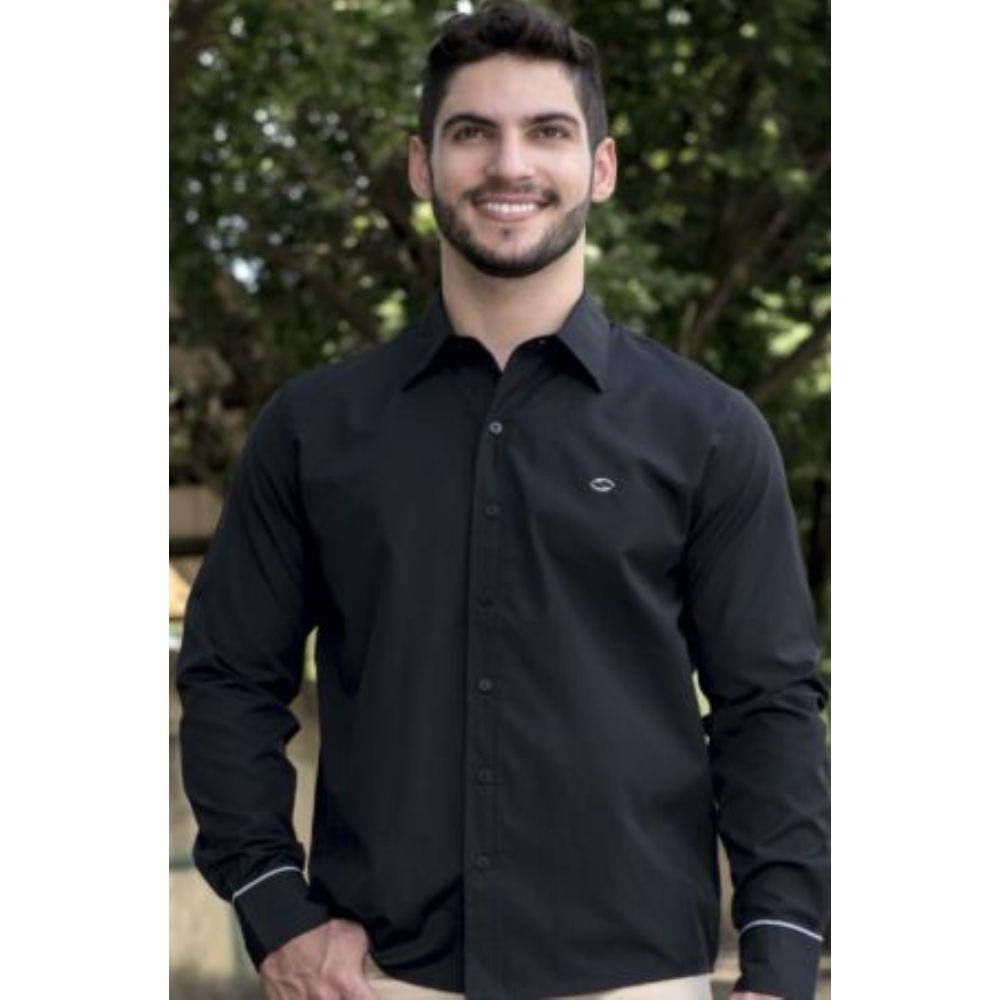 camisa social slim colombo
