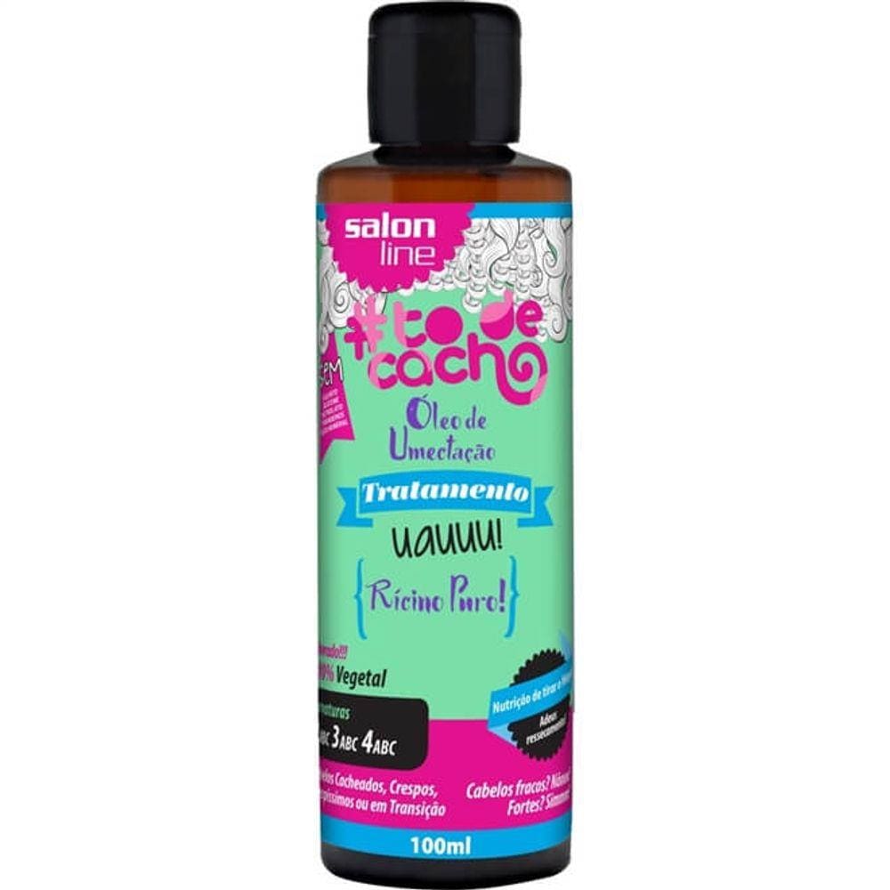 #TodeCacho Óleo de Umectação Uauuu! Salon Line Rícino Puro! 100ml